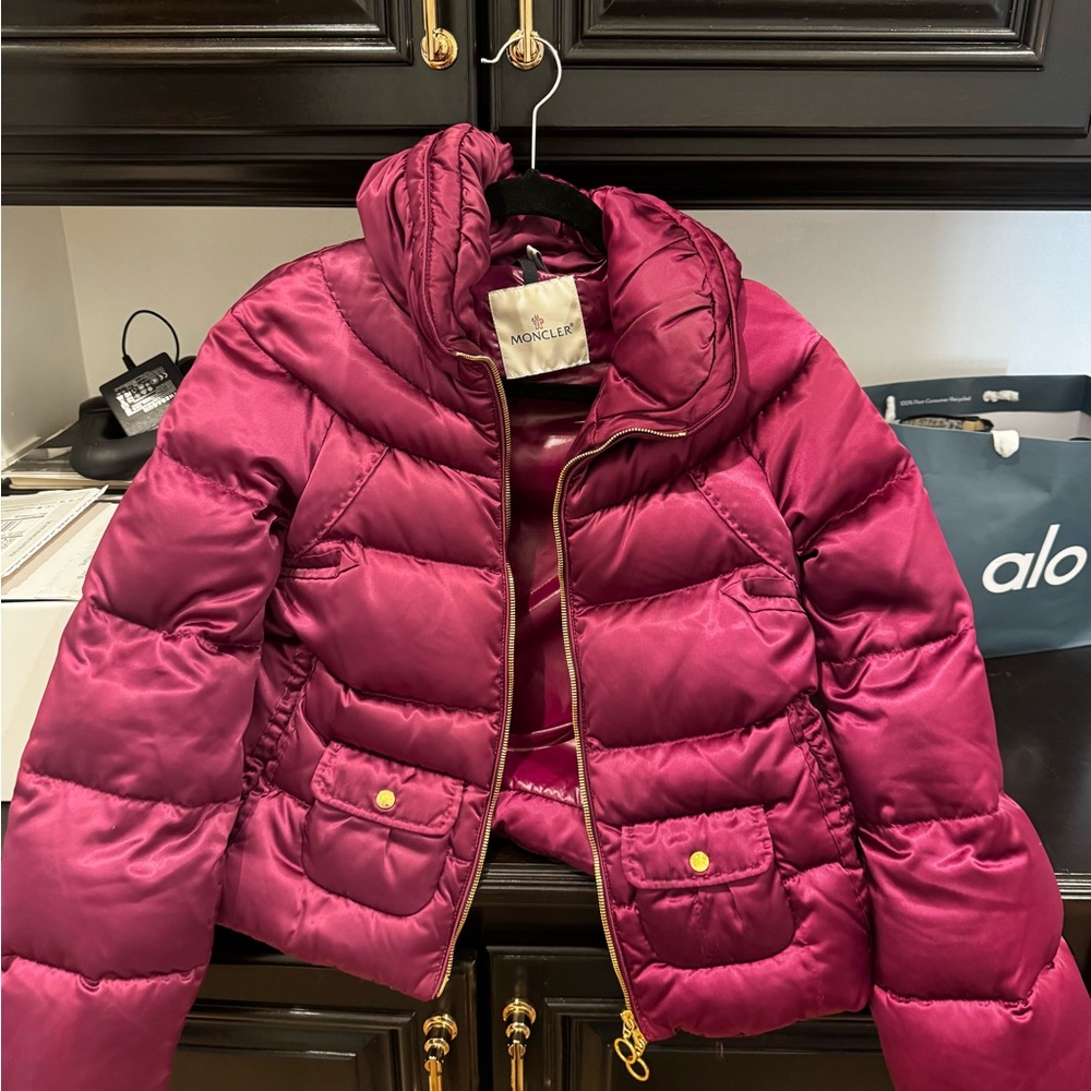 Moncler Women's Burgundy Puffer Jacket